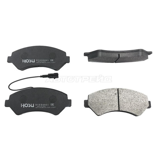 Колодки тормозные перед PEUGEOT BOXER 06-/FIAT DUCATO/CITROEN JUMPER (1 датчик износа) HOSU