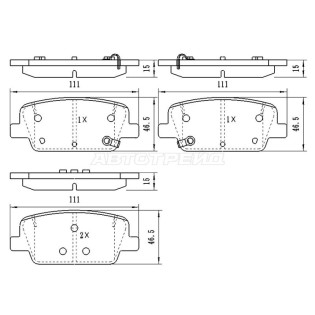 Колодки тормозные зад HYUNDAI SANTA FE 18-/PALISADE 19- SAT