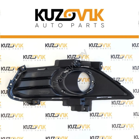 Рамка противотуманной фары правая Ford Mondeo 5 (2014-2019) с хромированной окантовкой KUZOVIK
