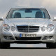 Бампер передний в цвет кузова Mercedes E-Class W211 (2006-2009) рестайлинг с омывателем и парктроником