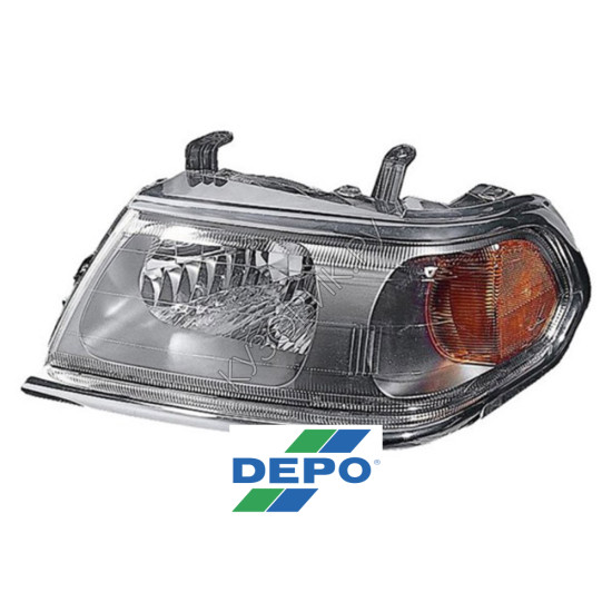 Фара правая Mitsubishi Pajero Sport (2000-2003) DEPO