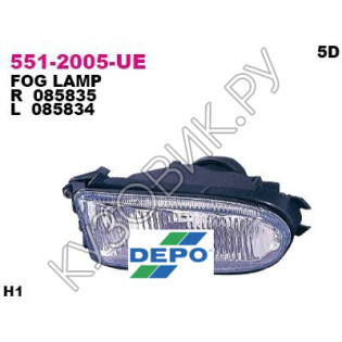 Противотуманная фара правая Renault Clio (1990-1998) DEPO