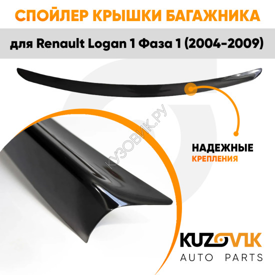 Спойлер крышки багажника Renault Logan 1 Фаза 1 (2004-2009) KUZOVIK